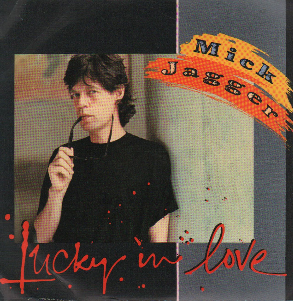 Mick Jagger Lucky In Love Spanish Promo 7" vinyl single (7 inch record / 45) CBSA6213