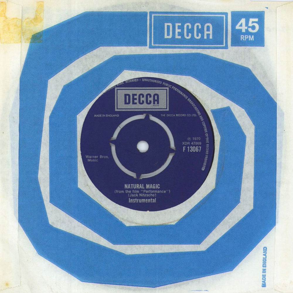 Mick Jagger Memo From Turner - EX UK 7" vinyl single (7 inch record / 45)