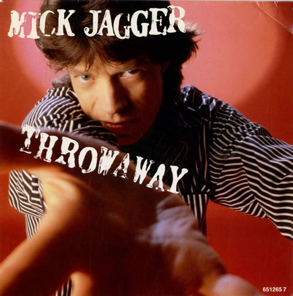 Mick Jagger Throwaway Dutch 7" vinyl single (7 inch record / 45) 6512657