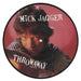 Mick Jagger Throwaway UK 7" vinyl picture disc (7 inch picture disc single) THROWP1