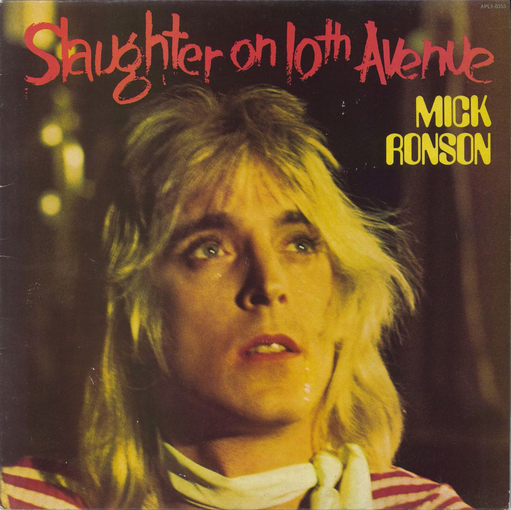 Mick Ronson Slaughter On 10th Avenue UK vinyl LP album (LP record) APL1-0353