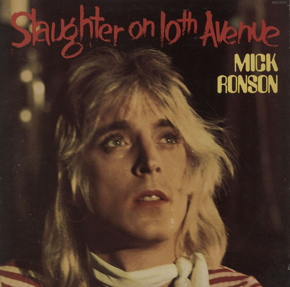 Mick Ronson Slaughter On 10th Avenue - VG US vinyl LP album (LP record) APL1-0353