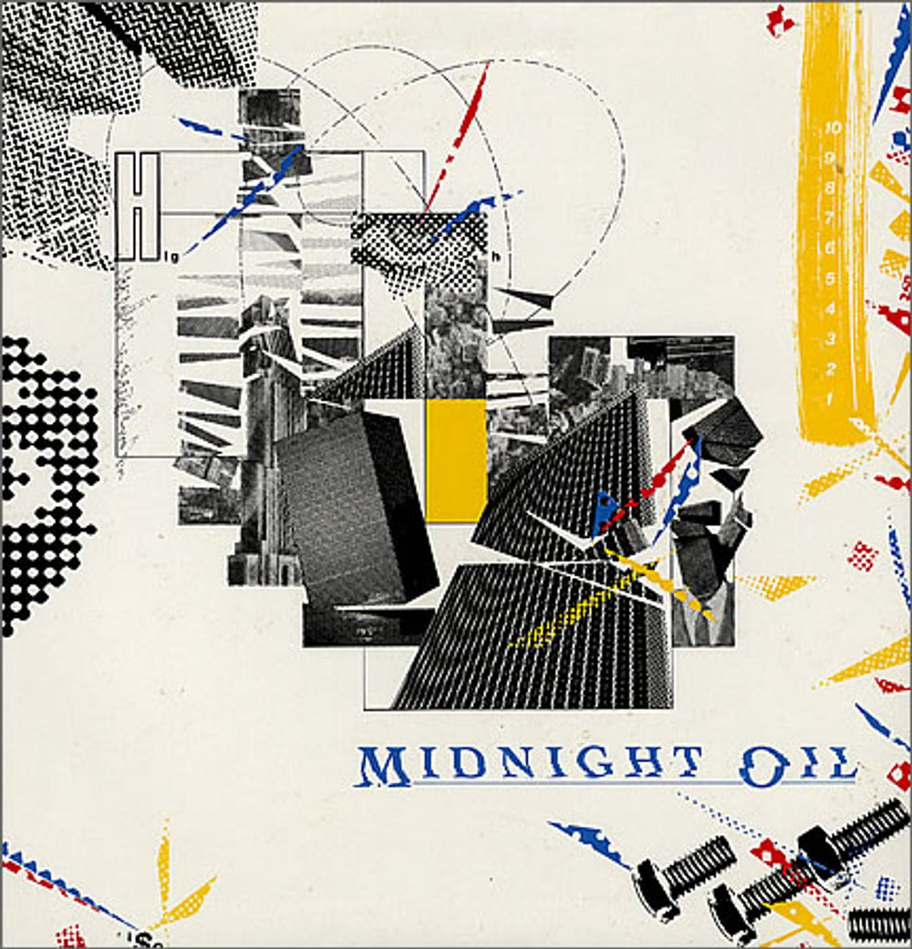 Midnight Oil 10, 9, 8, 7, 6, 5, 4, 3, 2, 1 (Ten) Australian vinyl LP album (LP record) SBP237868