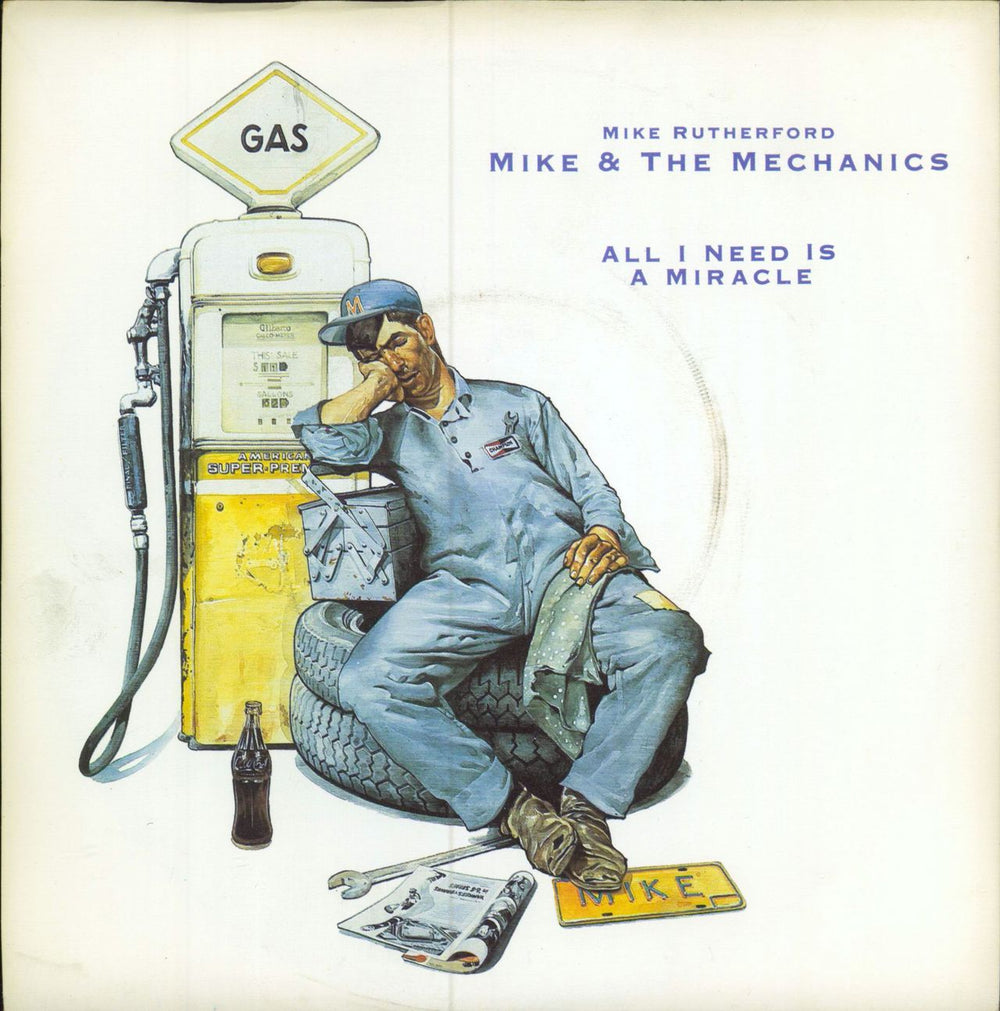 Mike & The Mechanics All I Need Is A Miracle UK 7" vinyl single (7 inch record / 45) U8765