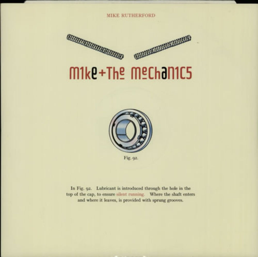 Mike & The Mechanics Silent Running - Cream P/S UK 12" vinyl single (12 inch record / Maxi-single) U8908T