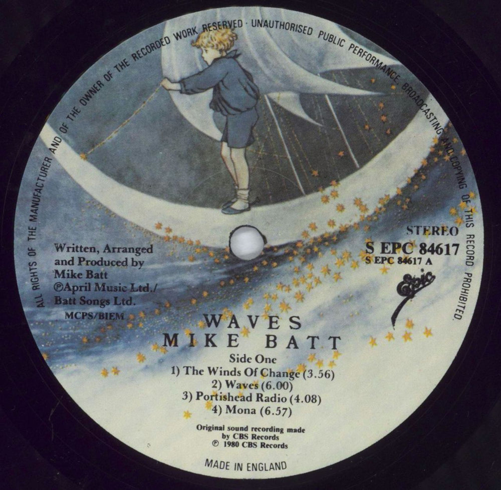 Mike Batt Waves - Promo Stamped UK Promo vinyl LP album (LP record) MBTLPWA827832