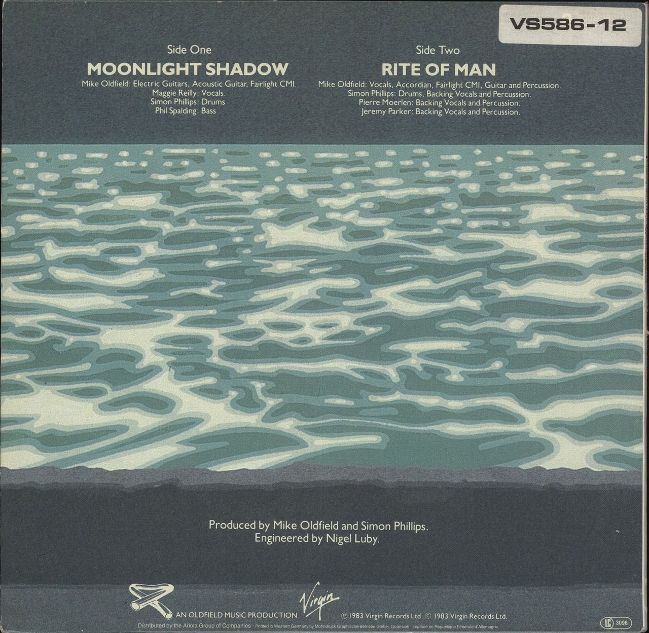 Mike Oldfield Moonlight Shadow (Extended Version) - Ex UK 12