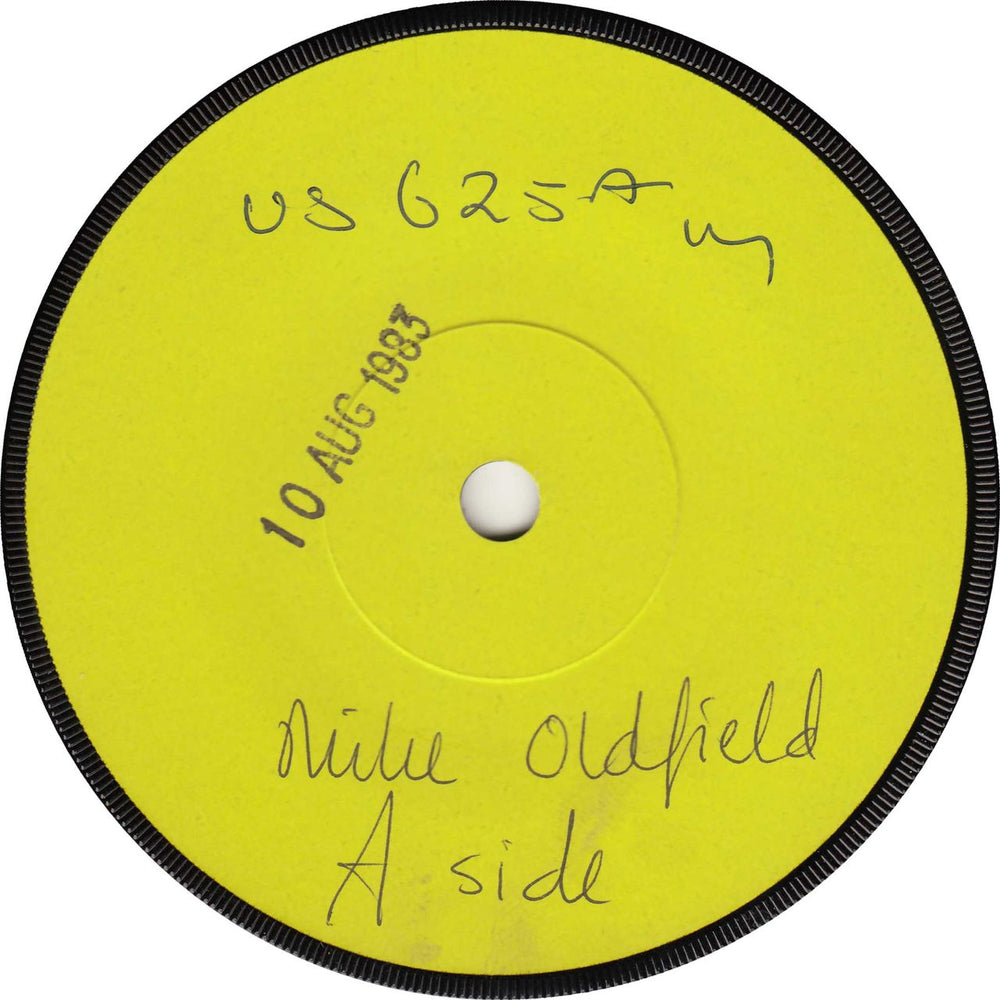 Mike Oldfield Shadow On The Wall - Pair 1-sided Test Pressing UK 7" vinyl single (7 inch record / 45) VS625