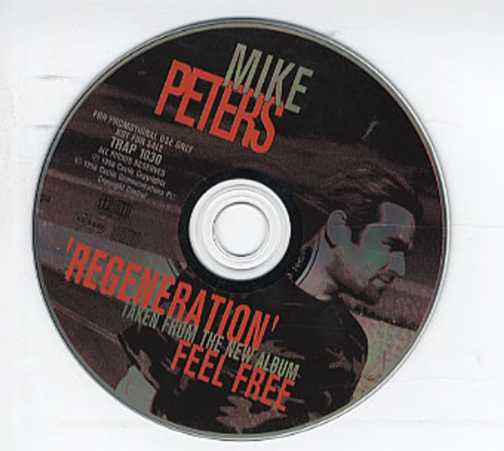 Mike Peters Regeneration UK Promo CD single (CD5 / 5") TRAP1030