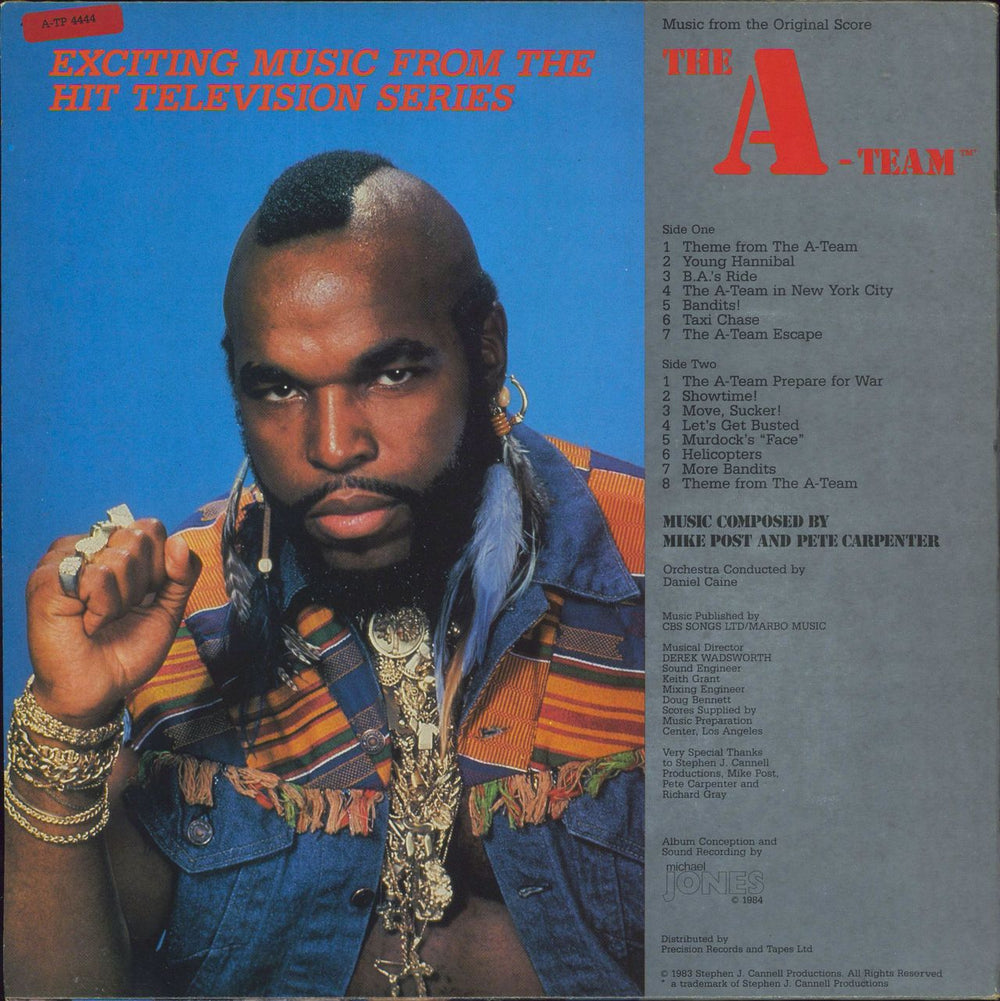 Mike Post The A-Team UK vinyl LP album (LP record)