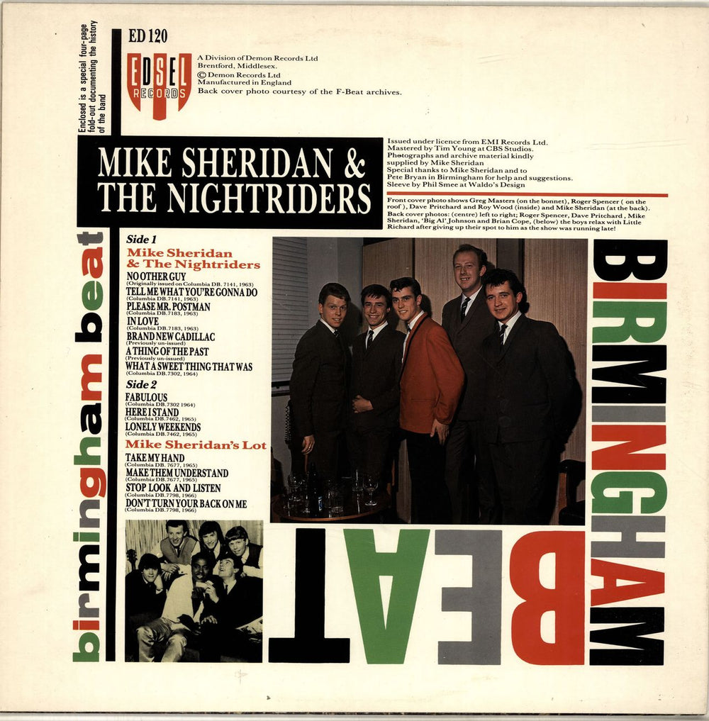 Mike Sheridan Birmingham Beat UK vinyl LP album (LP record)