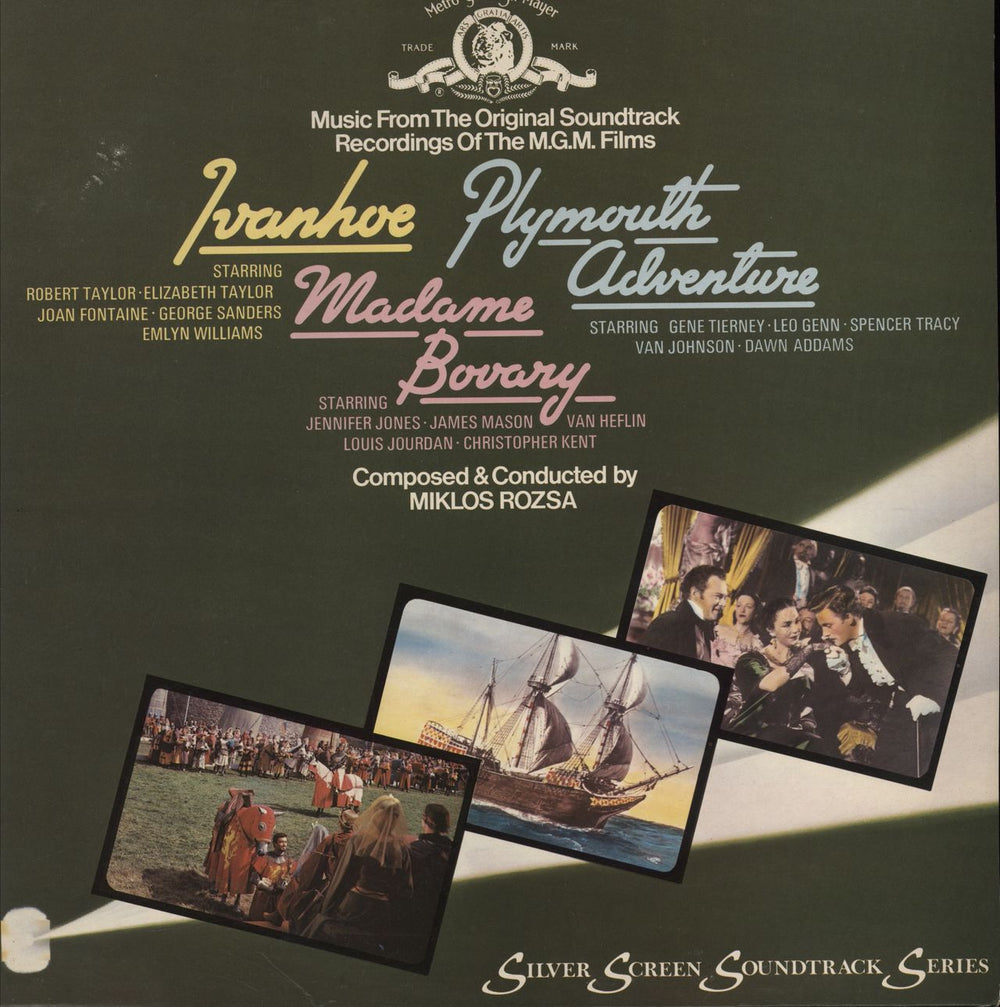 Miklos Rozsa Ivanhoe / Plymouth Adventure / Madame Bovary UK vinyl LP album (LP record) 2353095