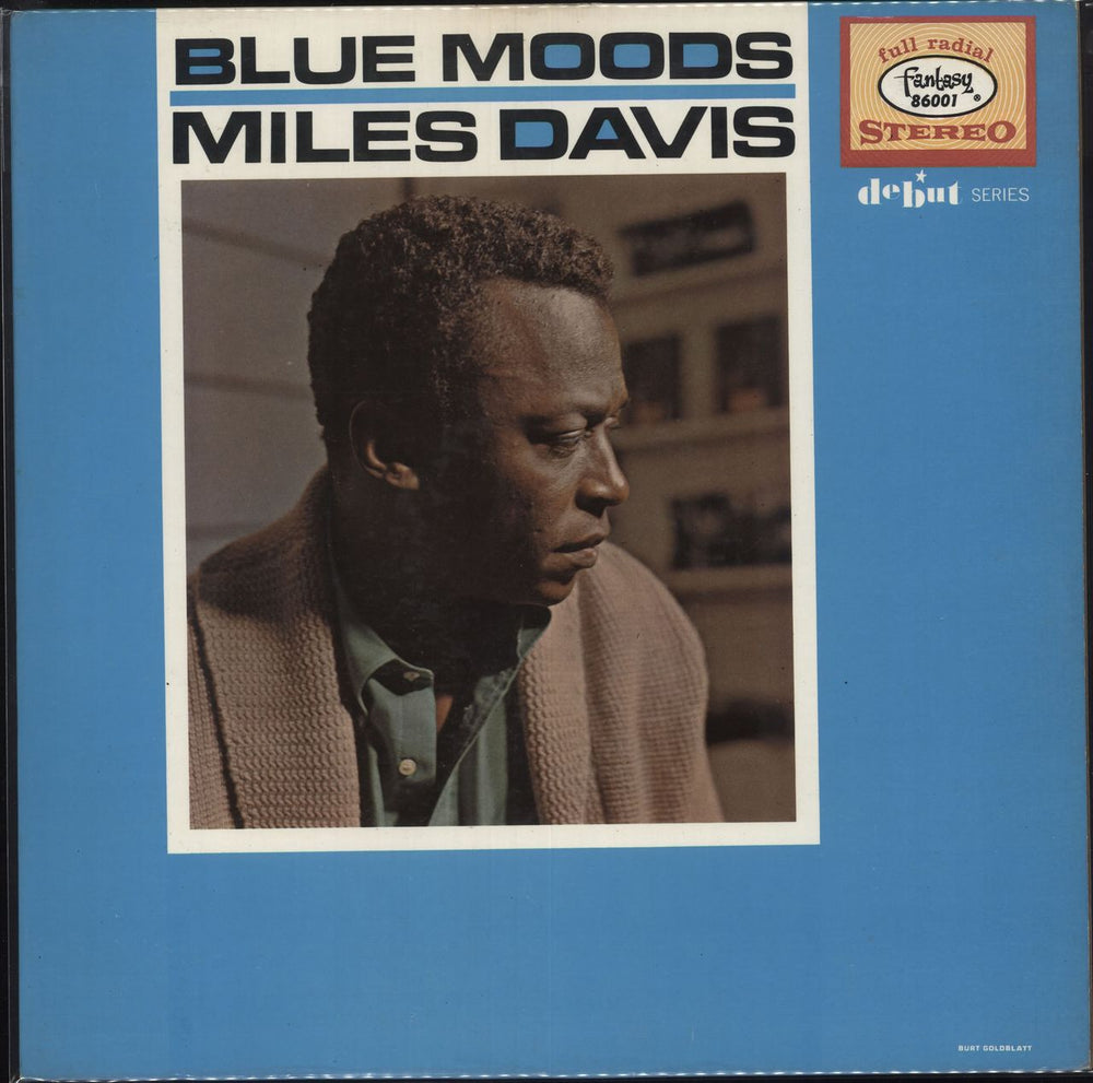 Miles Davis Blue Moods - Blue Vinyl US vinyl LP album (LP record) 86001