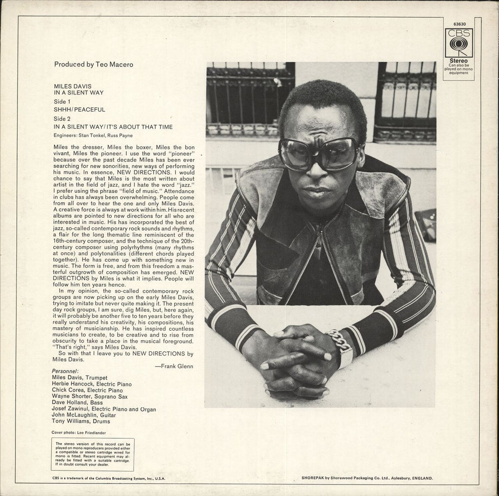 Miles Davis In A Silent Way - red label UK vinyl LP album (LP record)