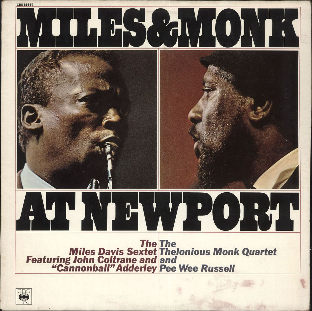 Miles Davis Miles & Monk At Newport Dutch vinyl LP album (LP record) CBS85557