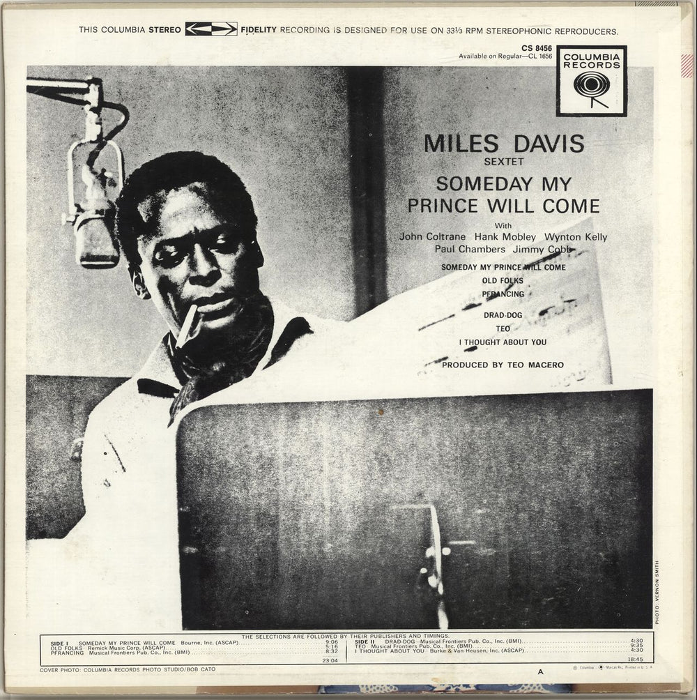 Miles Davis Someday My Prince Will Come US vinyl LP album (LP record)