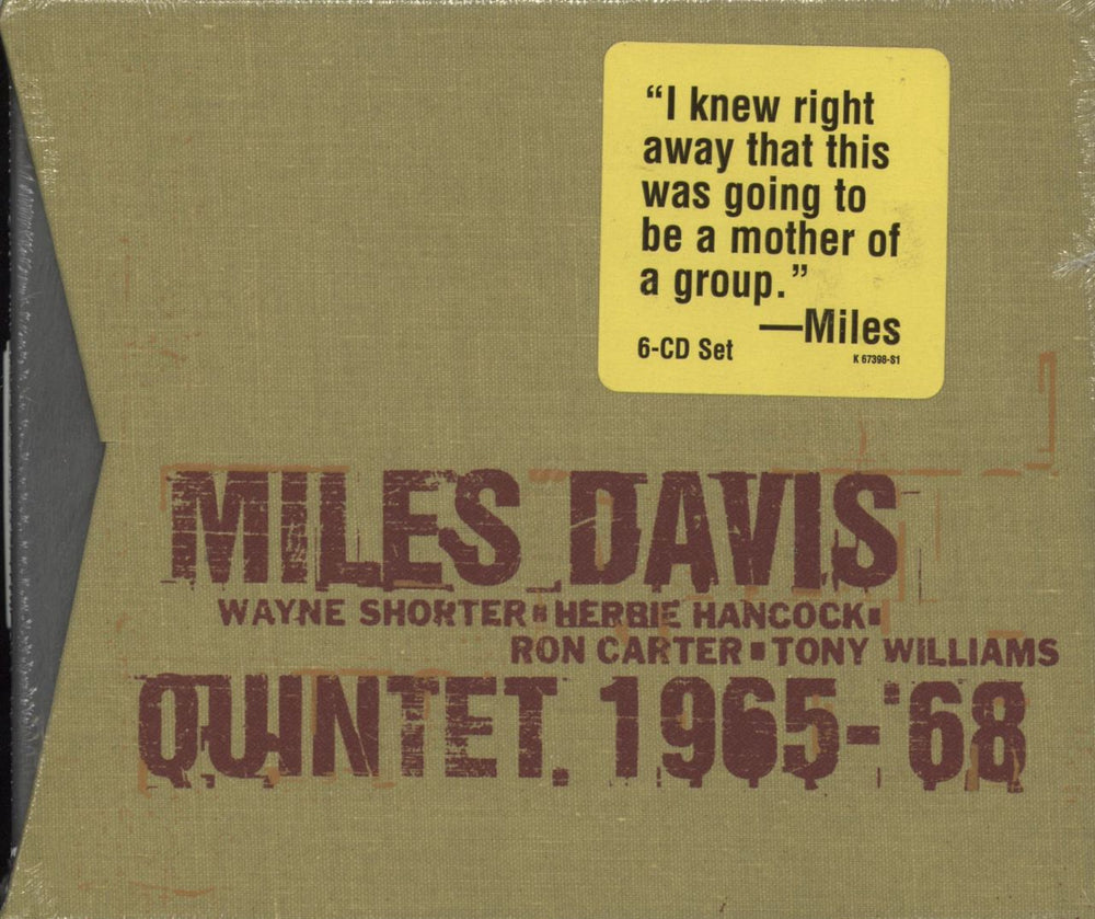 Miles Davis The Complete Columbia Studio Sessions, 1965-68 - Sealed US CD Album Box Set K67398