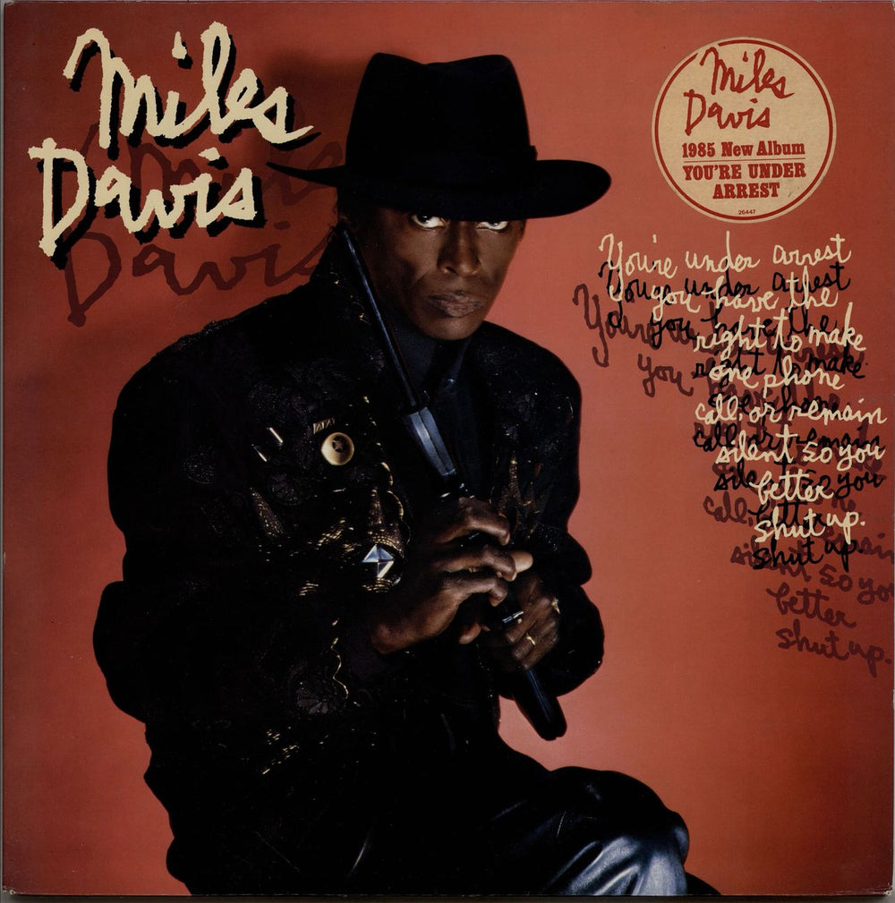 Miles Davis You're Under Arrest - Hype Stickered Sleeve Dutch vinyl LP album (LP record) 26447