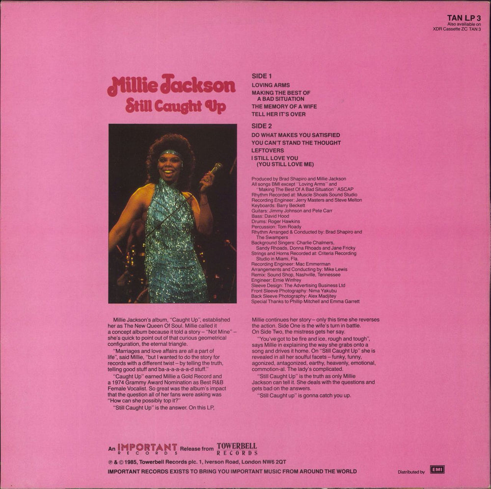 Millie Jackson Still Caught Up UK vinyl LP album (LP record)