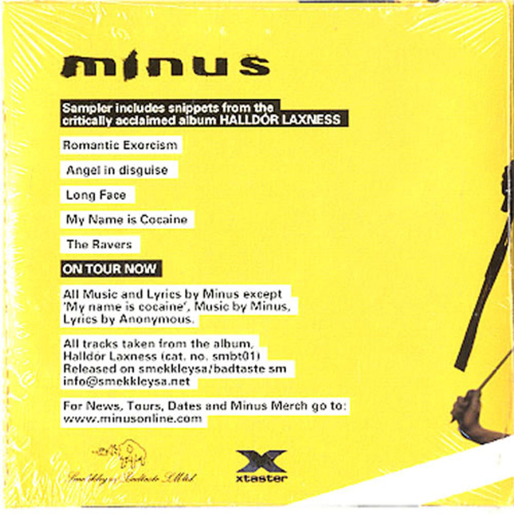 Minus Halldor Laxness Album Sampler UK Promo CD album (CDLP) NJUCDHA629394