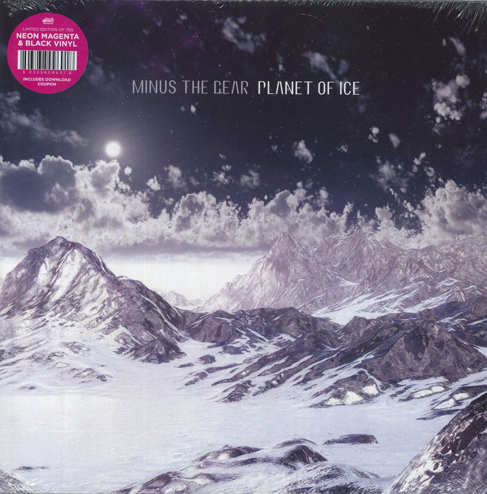 Minus The Bear Planet of Ice - Magenta and Black Galaxy Vinyl US 2-LP vinyl record set (Double LP Album) S065