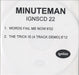 Minuteman Words Fail Me Now UK Promo CD-R acetate CD-R ACETATE