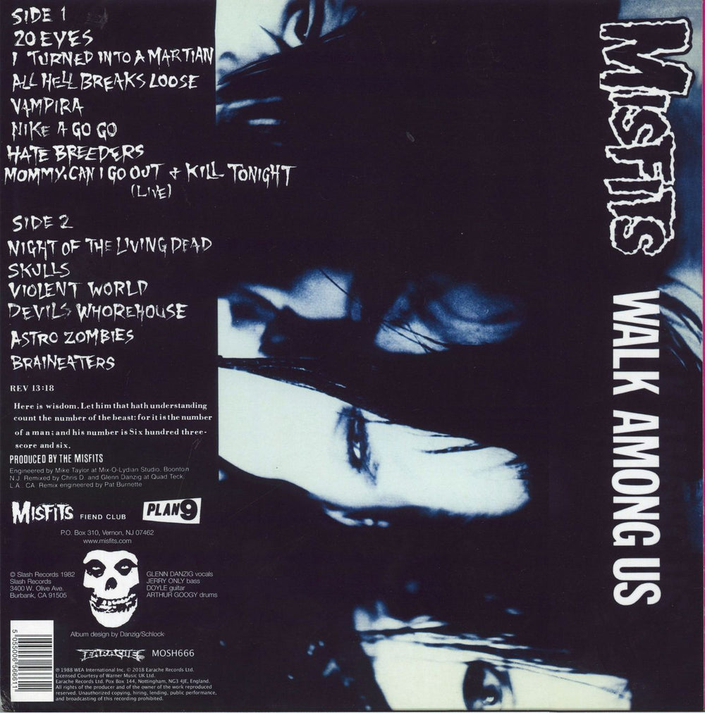 Misfits Walk Among Us - Astro Yellow Vinyl UK vinyl LP album (LP record) 5055006566611