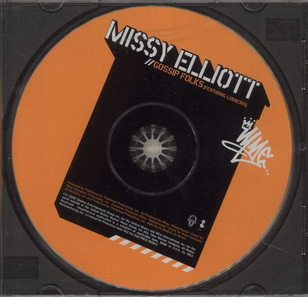 Missy Misdemeanor Elliott Gossip Folks US Promo CD single (CD5 / 5") PRCD1848-2