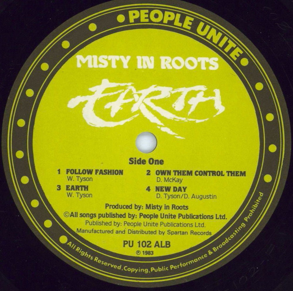 Misty In Roots Earth - Open Shrink UK vinyl LP album (LP record) M74LPEA804471