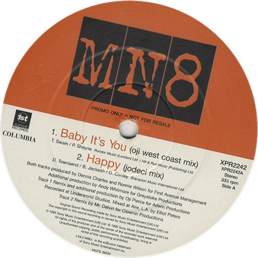 MN8 Baby It's You UK Promo 12" vinyl single (12 inch record / Maxi-single) XPR2242