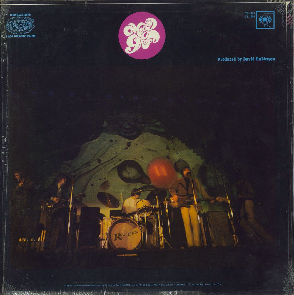 Moby Grape Moby Grape - 2nd + Poster US vinyl LP album (LP record)