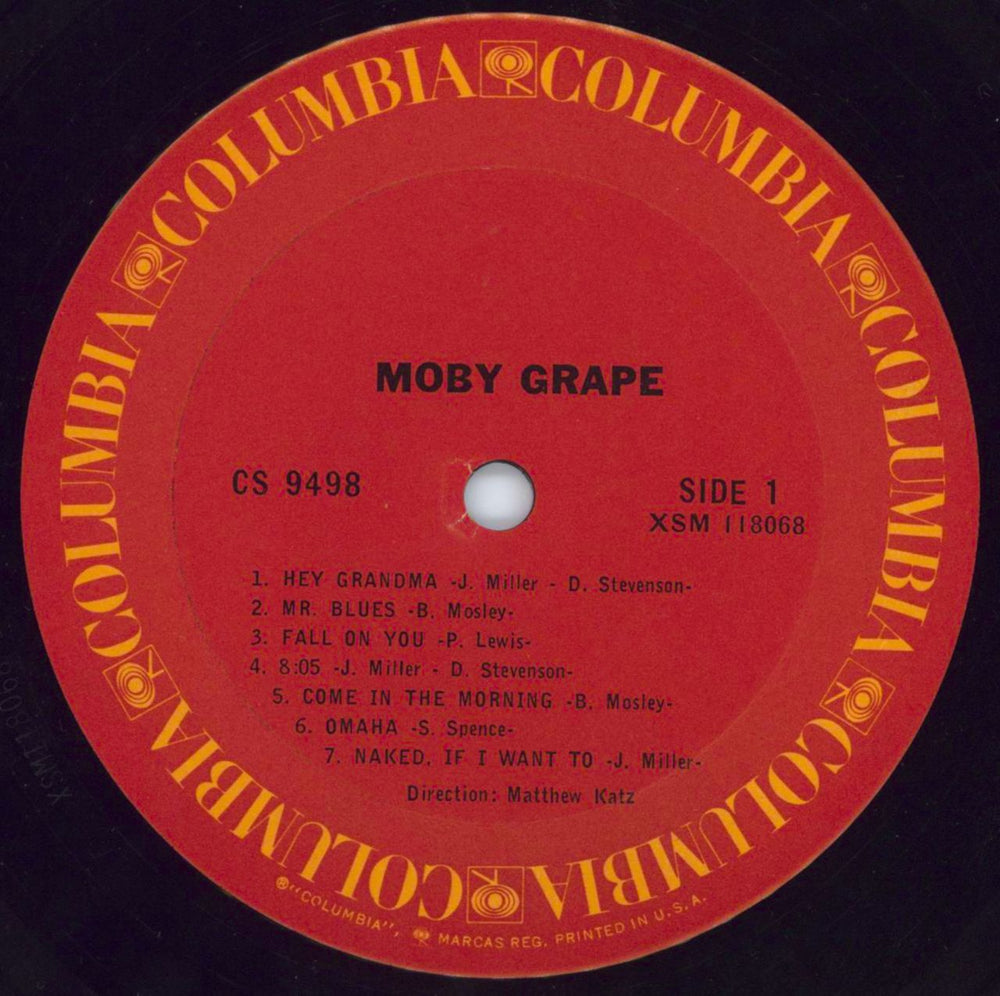 Moby Grape Moby Grape - 2nd + Poster US vinyl LP album (LP record) MBGLPMO797038