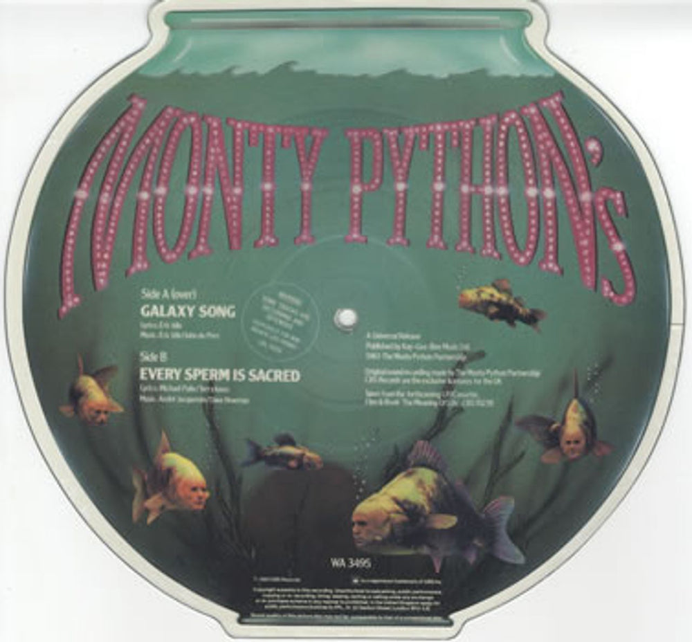 Monty Python Galaxy Song UK shaped picture disc (picture disc vinyl record) PYTSHGA47403