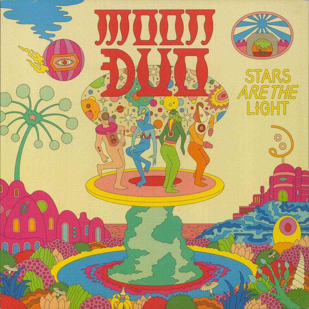 Moon Duo Stars Are The Light - Red Vinyl US vinyl LP album (LP record)