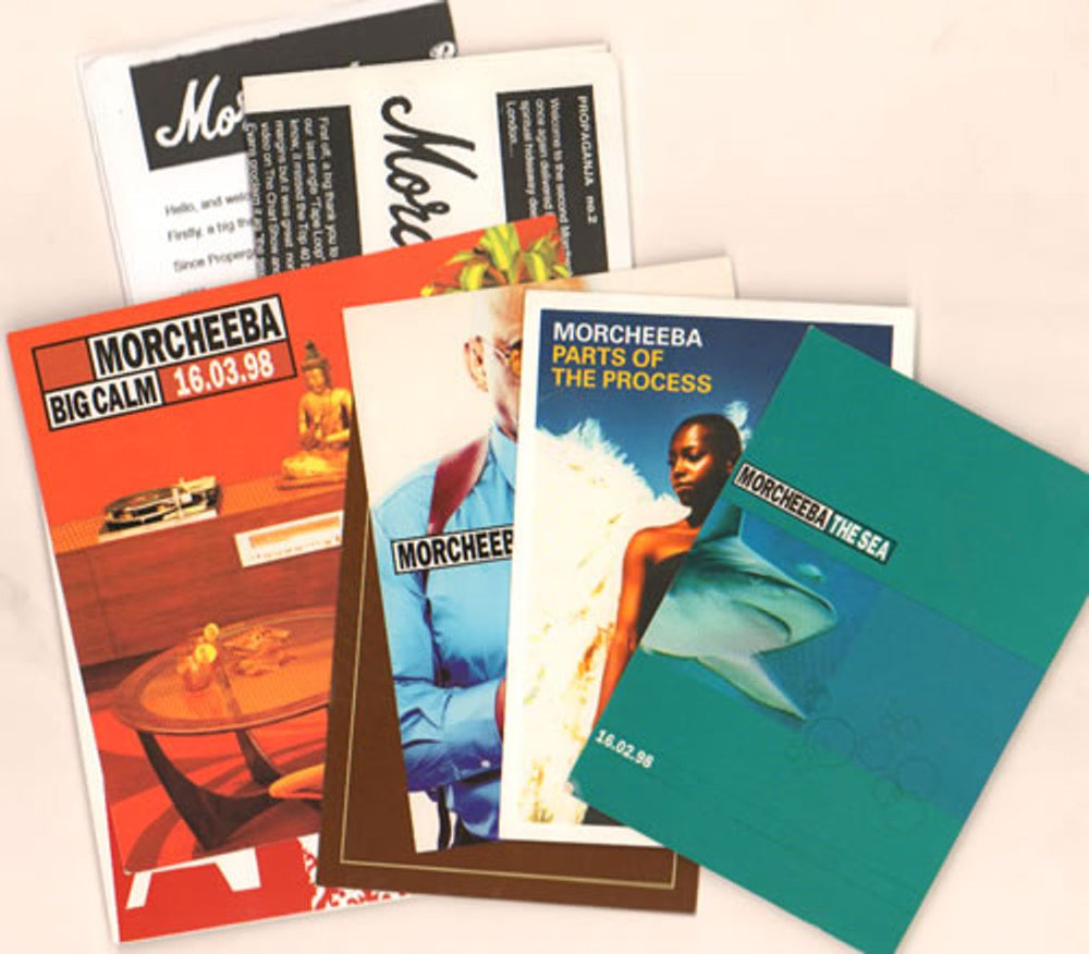 Morcheeba Quantity of Eight Mailshot / Postcards, Flyers & Newsletters UK memorabilia MEMORABILIA