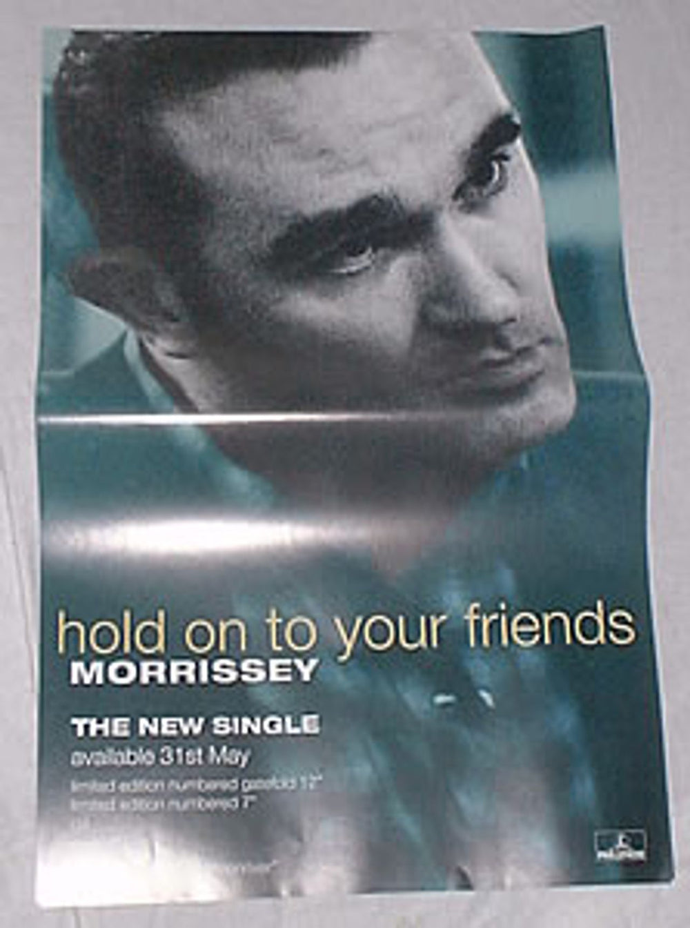 Morrissey Hold On To Your Friends UK Promo poster 20 x 13