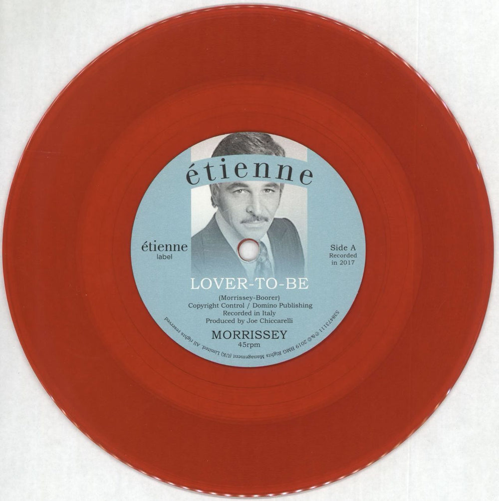 Morrissey Lover-To-Be - RSD19 - Red Vinyl UK 7" vinyl single (7 inch record / 45) MOR07LO718412