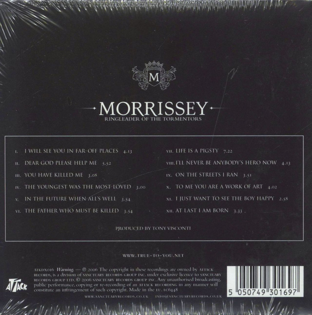 Morrissey Ringleader Of The Tormentors - Sealed UK 2-disc CD/DVD set 5050749301697