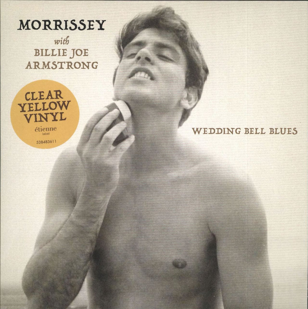 Morrissey Wedding Bell Blues - Yellow Vinyl UK 7" vinyl single (7 inch record / 45) 538483611