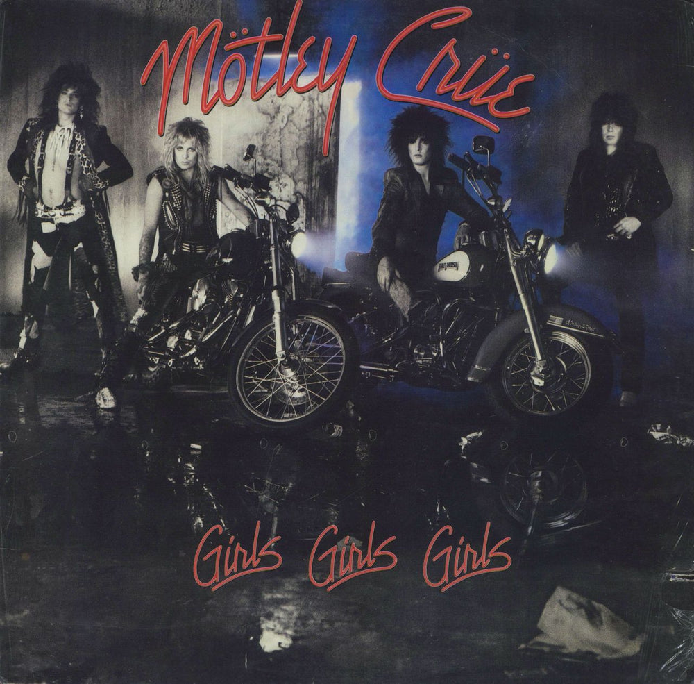 Motley Crue Girls Girls Girls - 1st - shrink US vinyl LP album (LP record) 60725-1