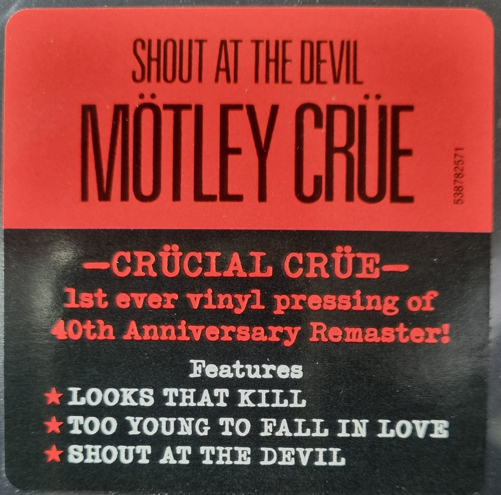 Motley Crue Shout At The Devil - 40th Anniversary US vinyl LP album (LP record) CRULPSH798785