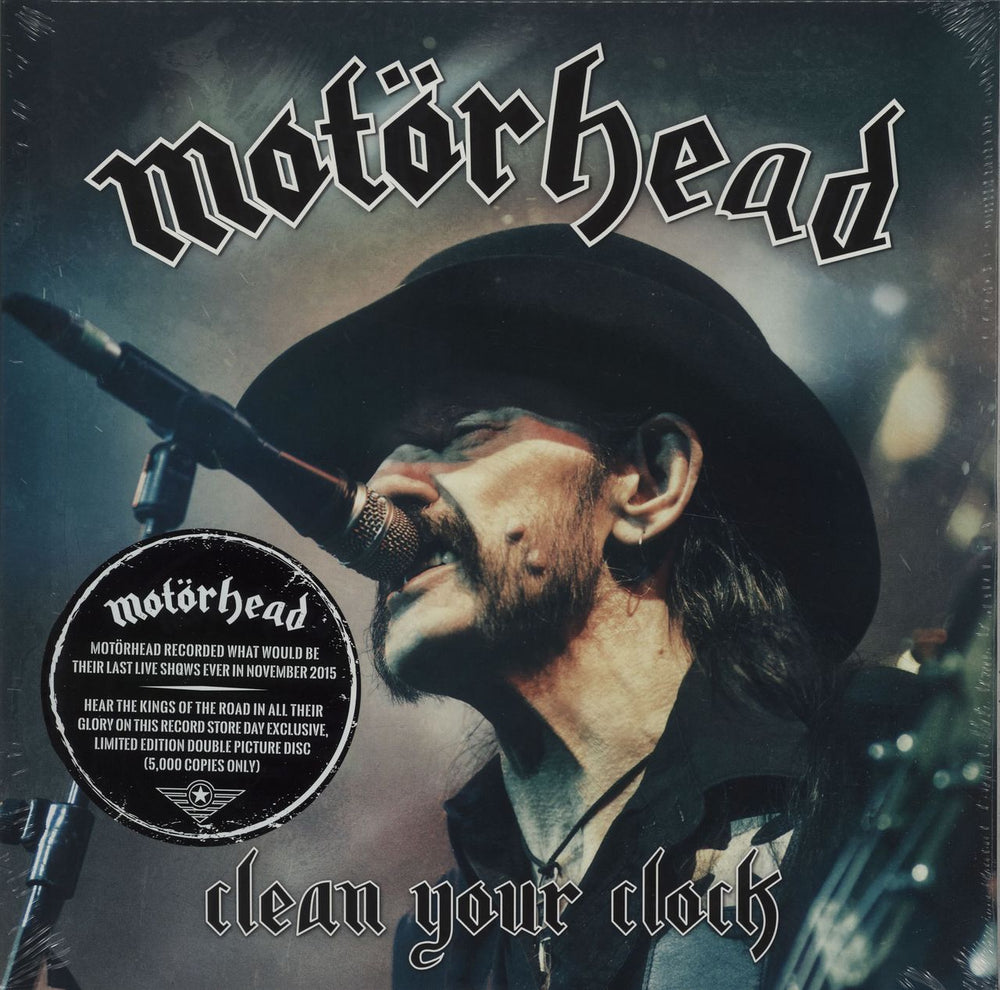 Motorhead Clean Your Clock - RSD17 - Sealed UK picture disc LP (vinyl picture disc album) UDR062P52