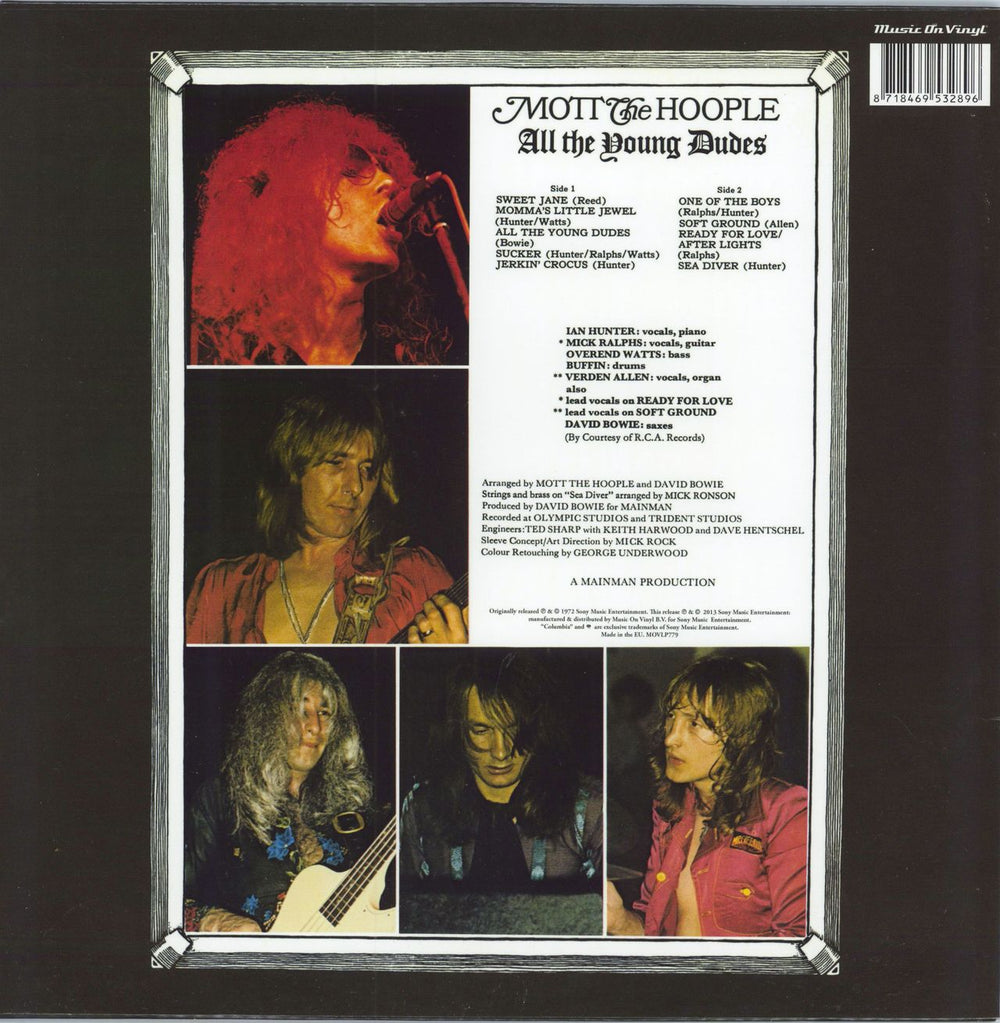 Mott The Hoople All The Young Dudes - 180gm UK vinyl LP album (LP record) 8718469532896