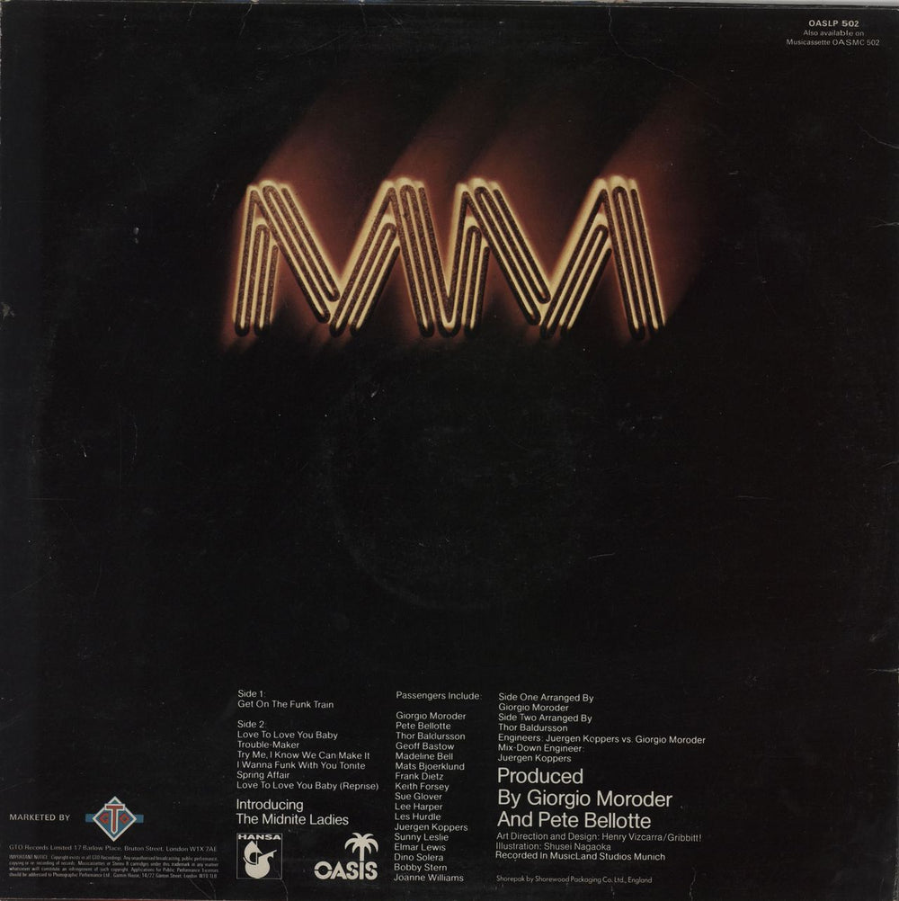 Munich Machine Munich Machine UK vinyl LP album (LP record)