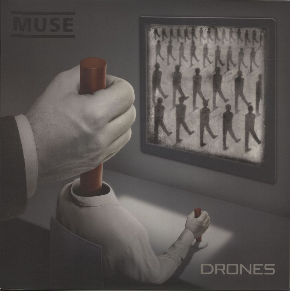 Muse Drones - 180 Gram Red Vinyl + CD & DVD UK 2-LP vinyl record set (Double LP Album) 0825646121212