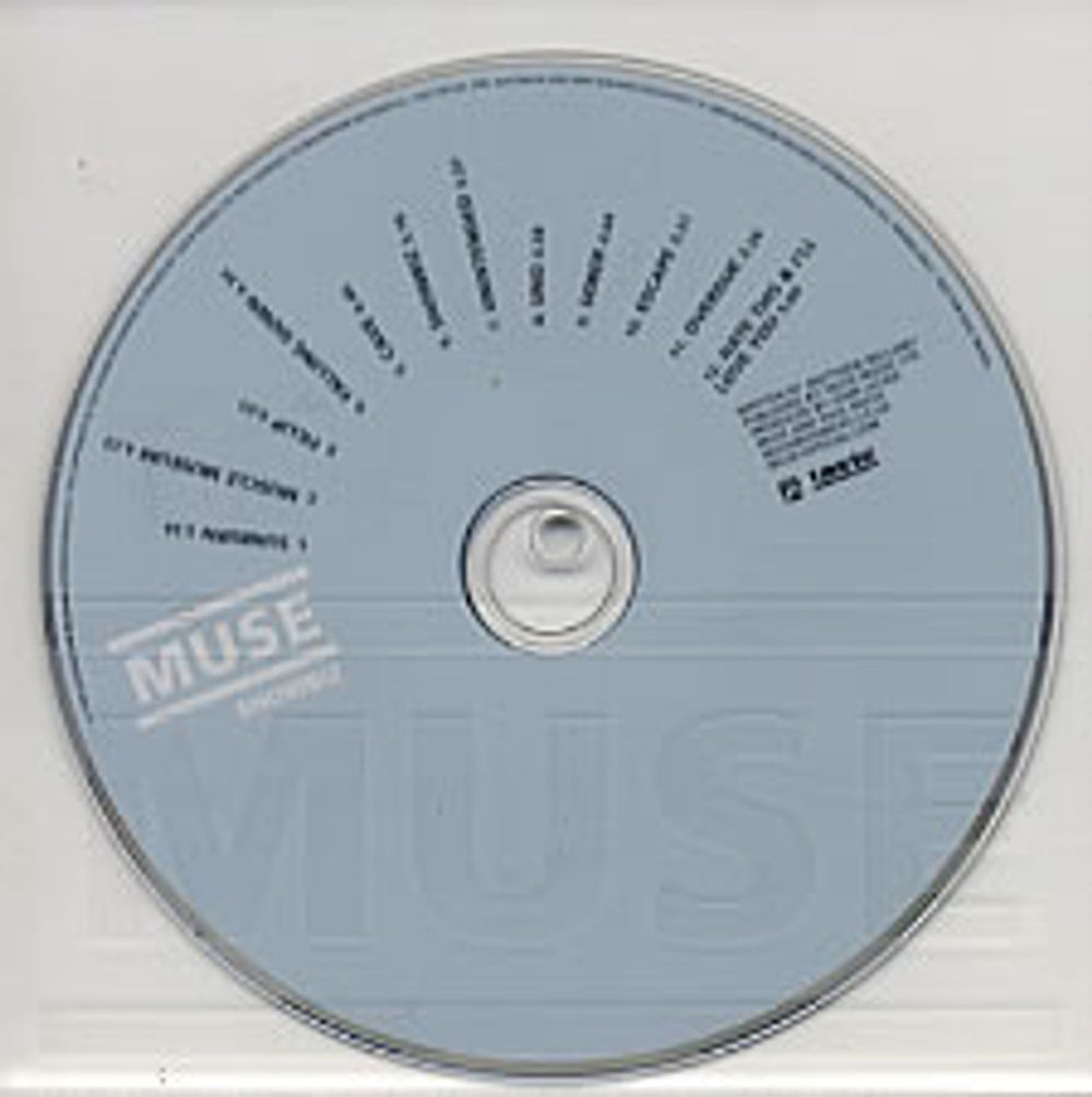 Muse Showbiz - Perspex Surround UK Promo CD album (CDLP) MUSE4