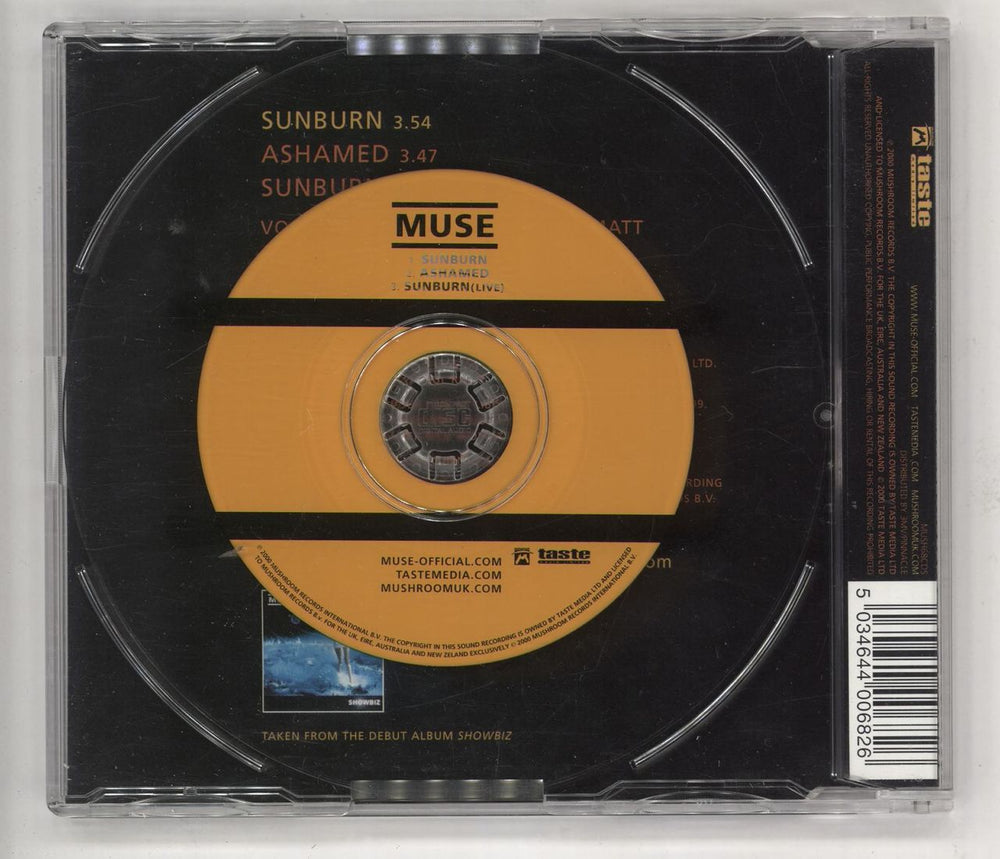 Muse Sunburn - CD1 UK CD single (CD5 / 5") USEC5SU158512