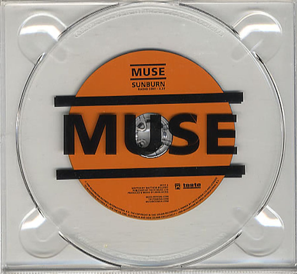 Muse Sunburn UK Promo CD single (CD5 / 5") MUSE6