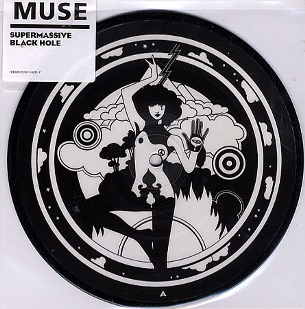 Muse Supermassive Black Hole - Sealed UK 7" vinyl picture disc (7 inch picture disc single) HEL3001