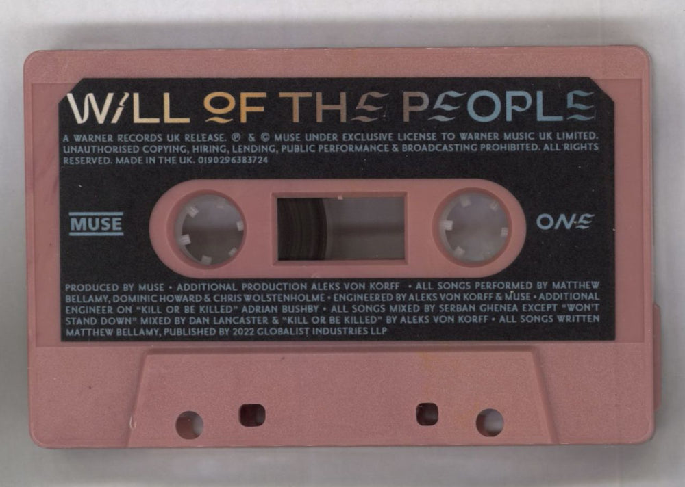 Muse Will Of The People - Red Cassette + Matt Sleeve UK cassette album